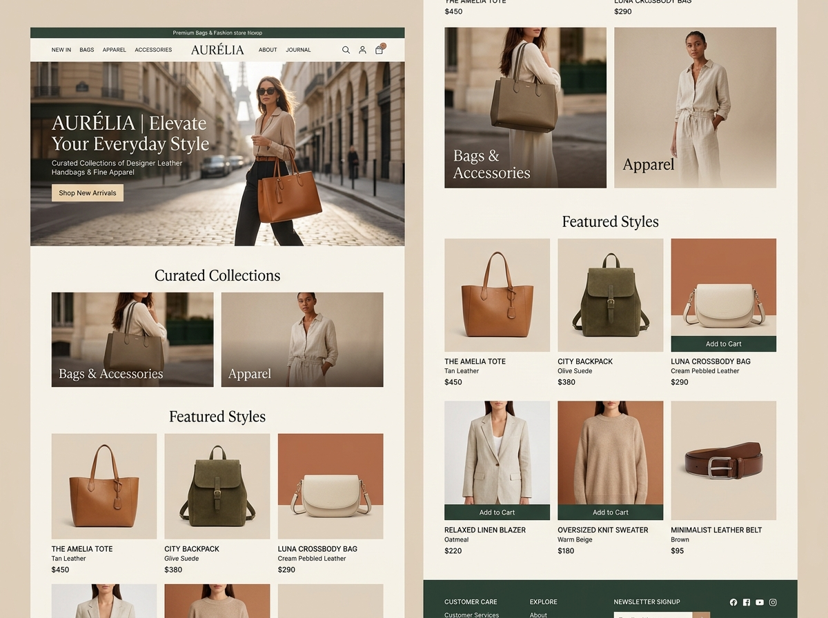 Bags & Fashion Theme