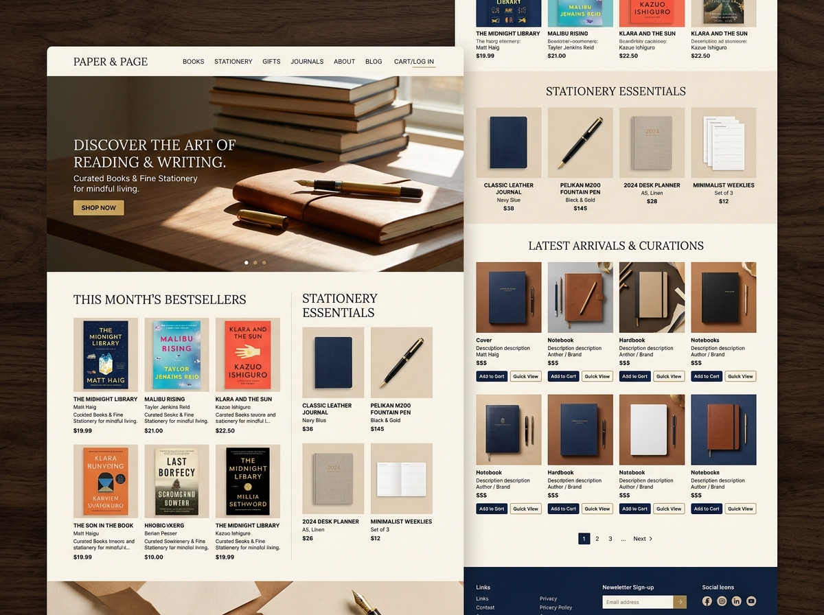Books & Stationery Theme
